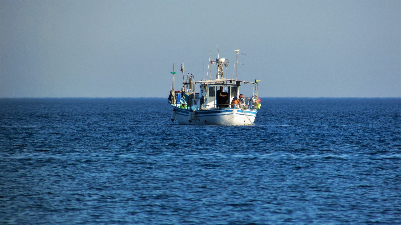 cyprus ayia napa fishing boat free photo