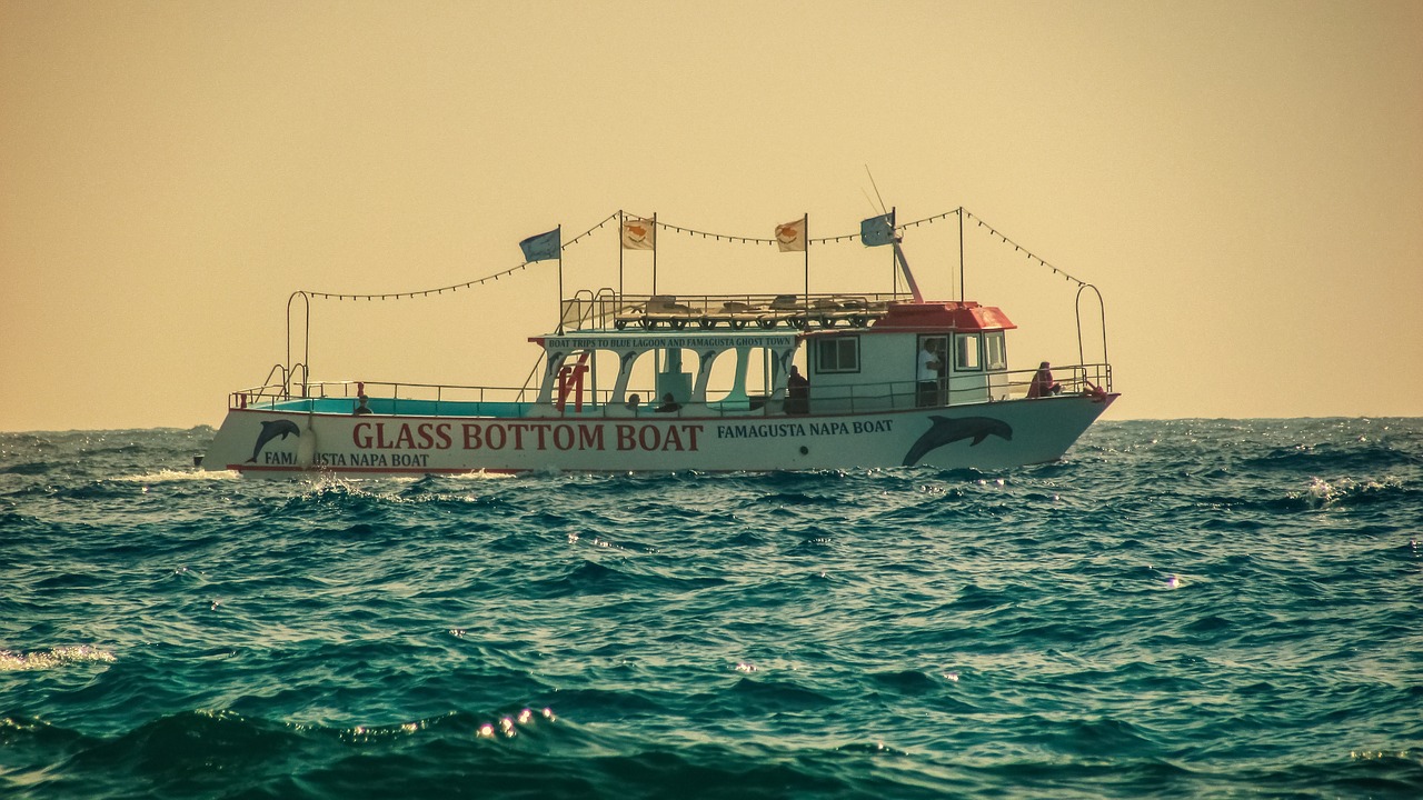 cyprus ayia napa glass bottom boat free photo