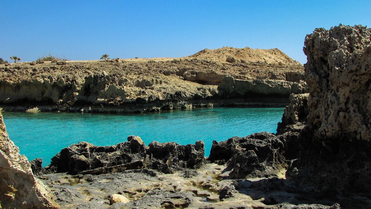 cyprus ayia napa rocky coast free photo