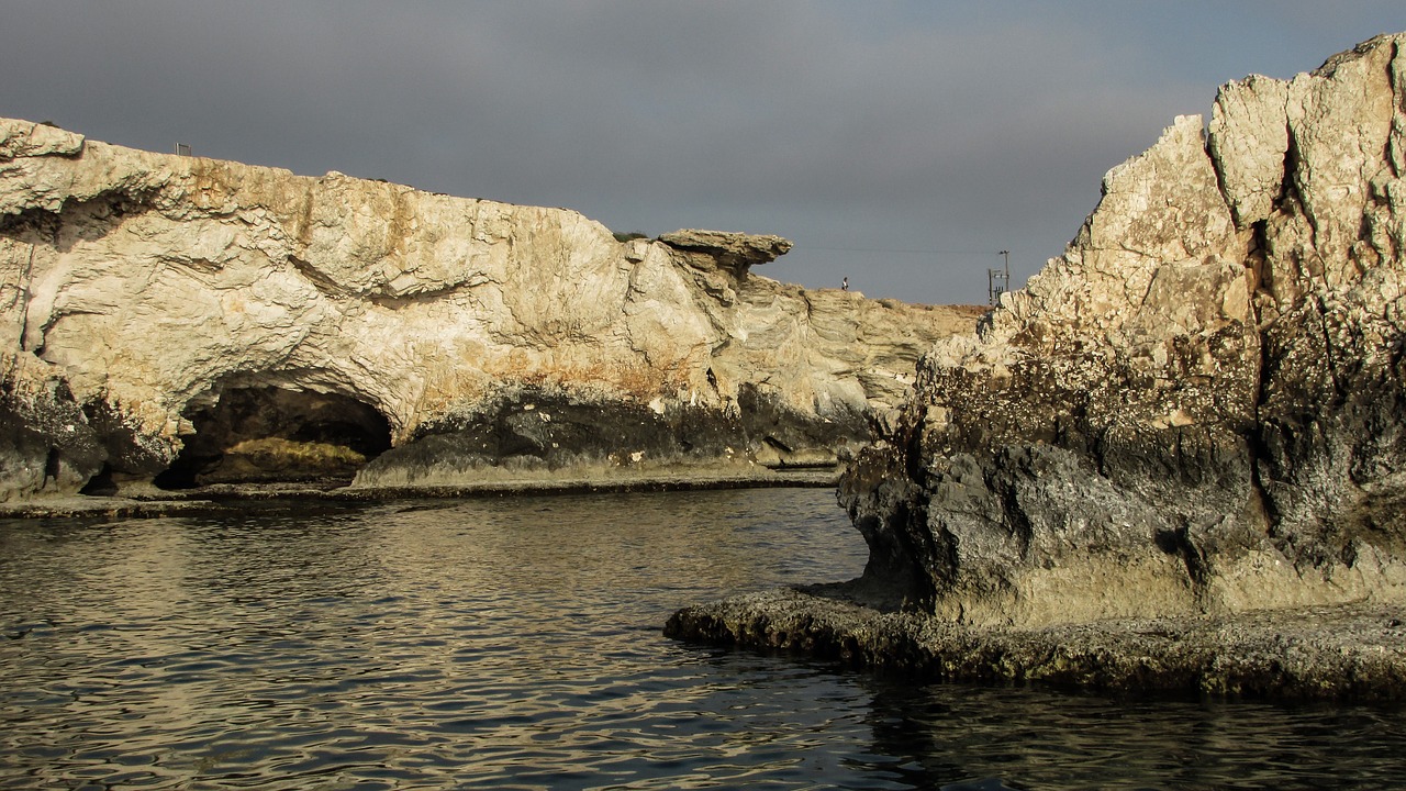 cyprus ayia napa rocky coast free photo