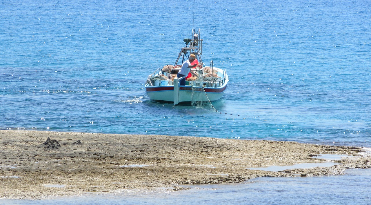 cyprus fishing boat sea free photo