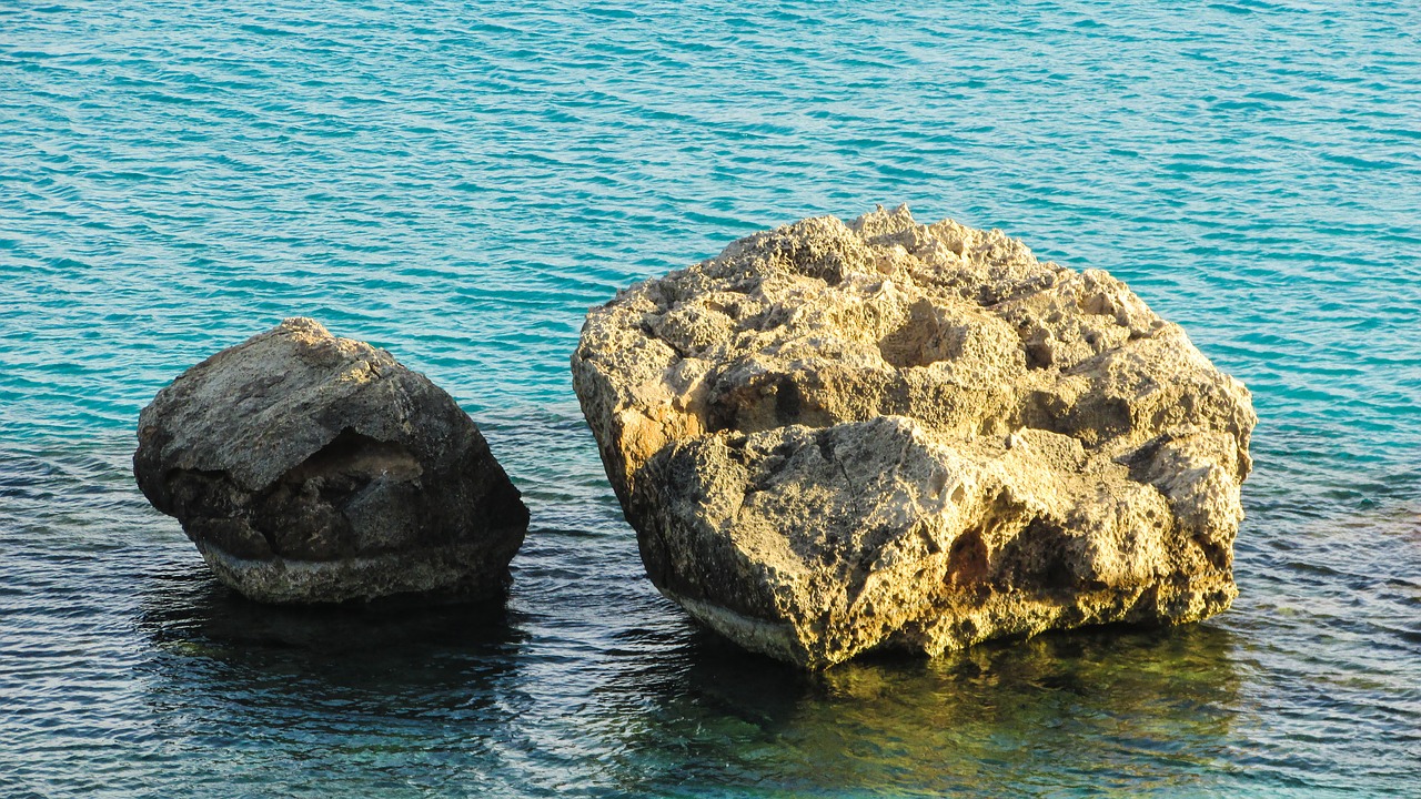 cyprus konnos bay rocks free photo