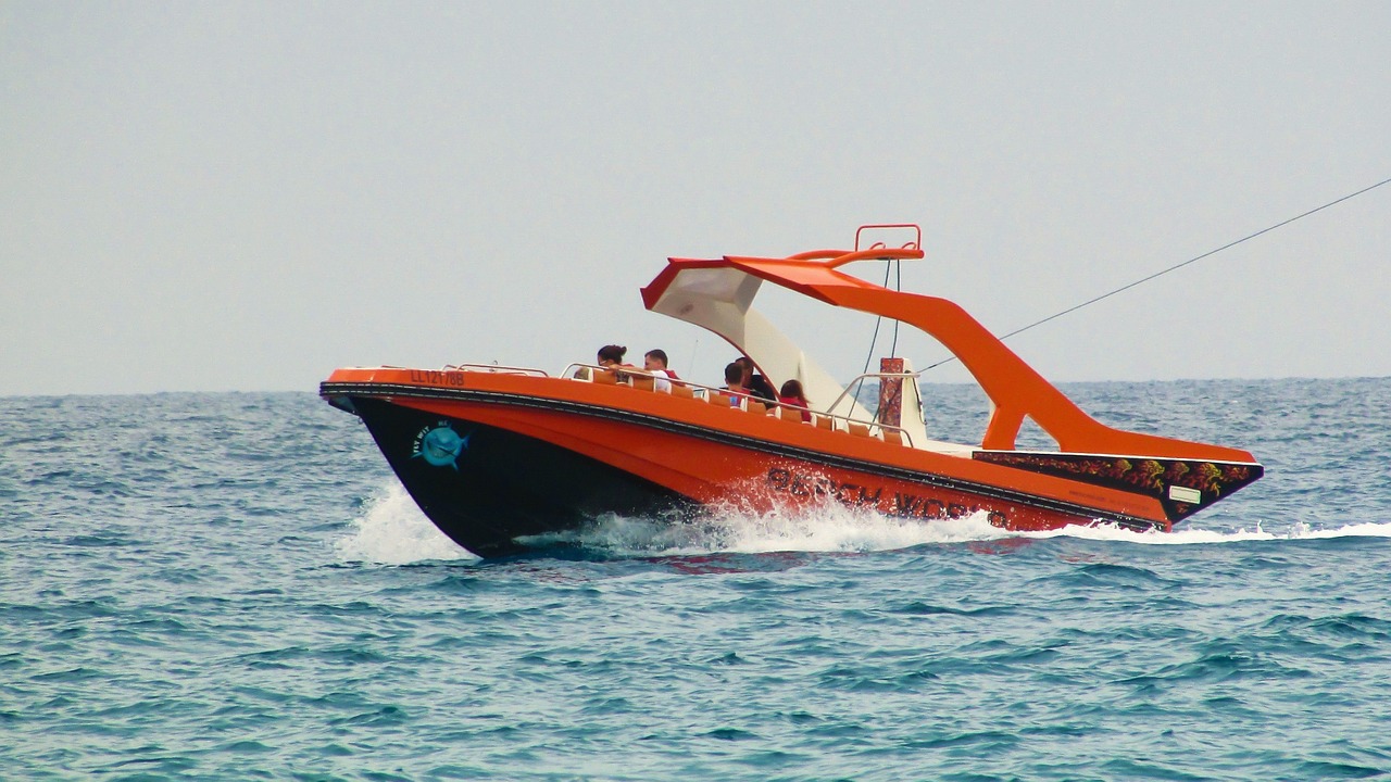 cyprus ayia napa speed boat free photo