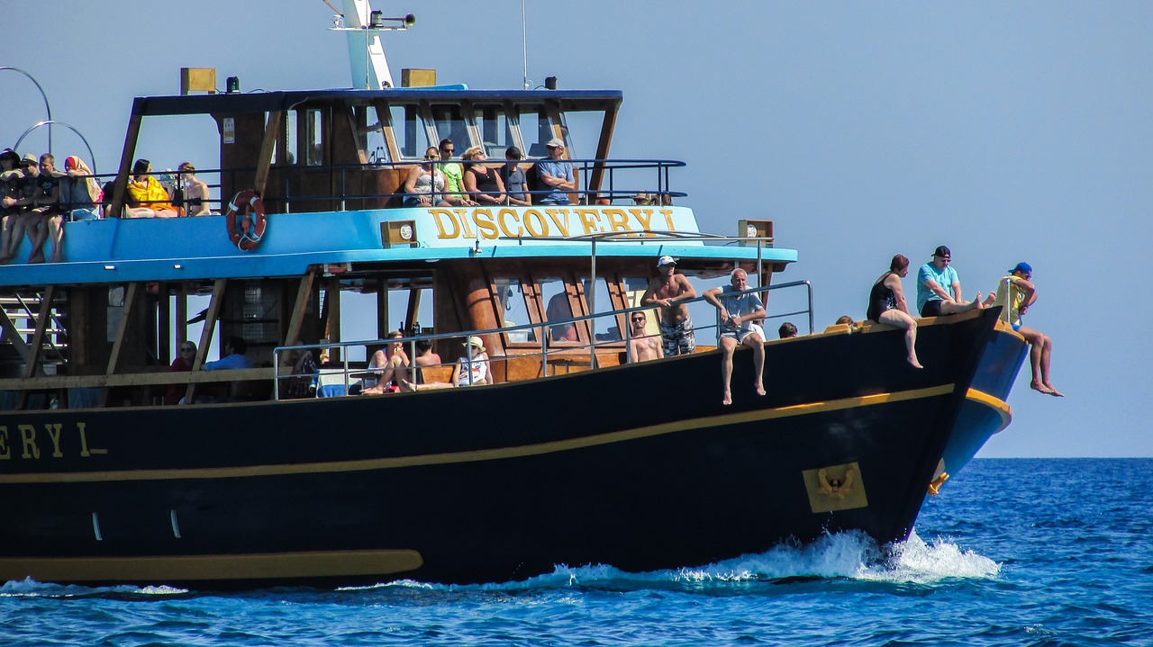 cyprus ayia napa cruise boat free photo