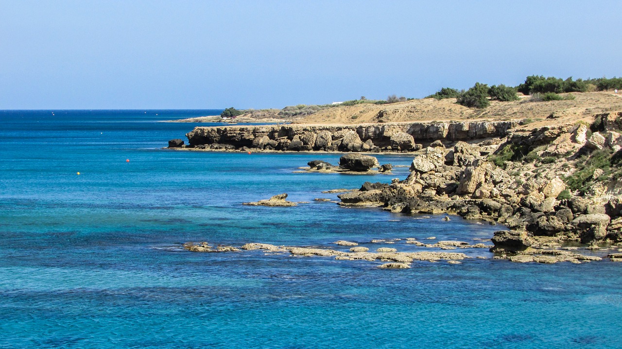 cyprus kapparis rocky coast free photo