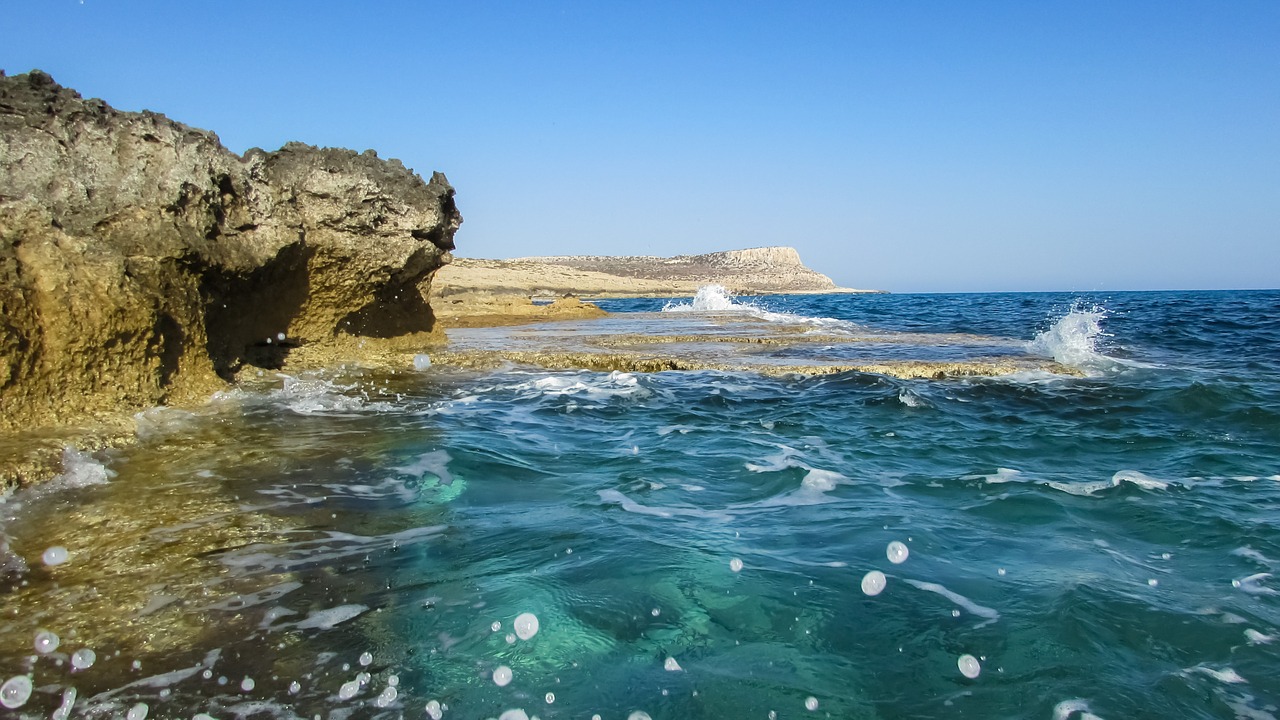 cyprus cavo greko rocky coast free photo