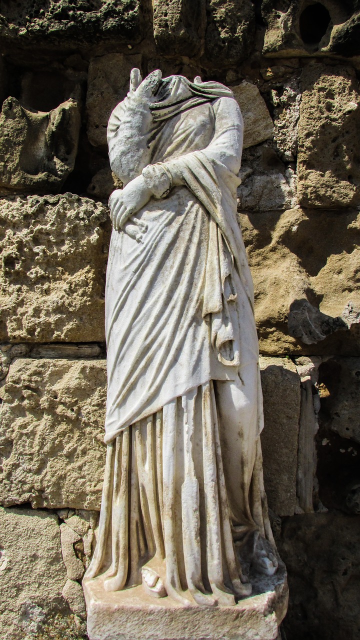 cyprus salamis statue free photo