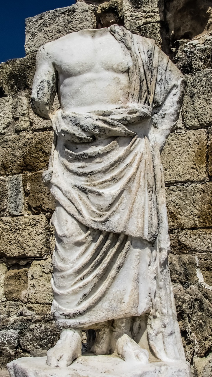 cyprus salamis statue free photo