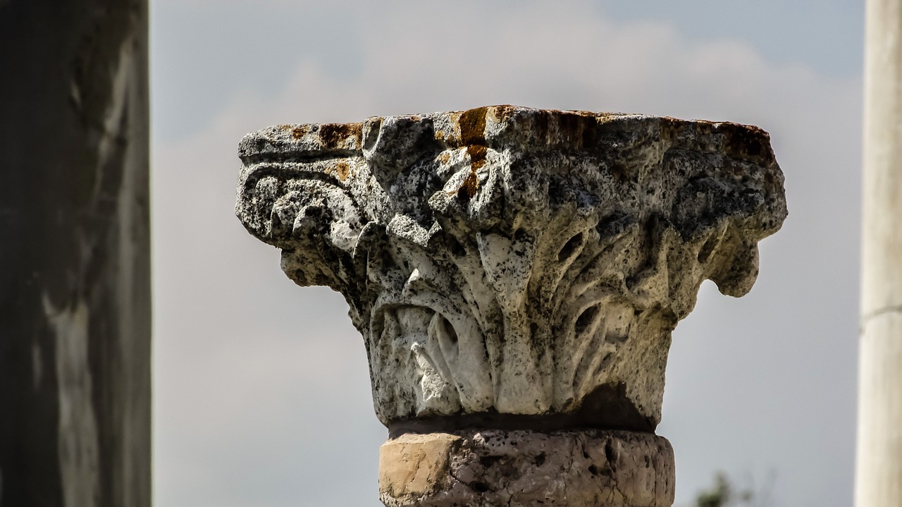 cyprus salamis pillar free photo