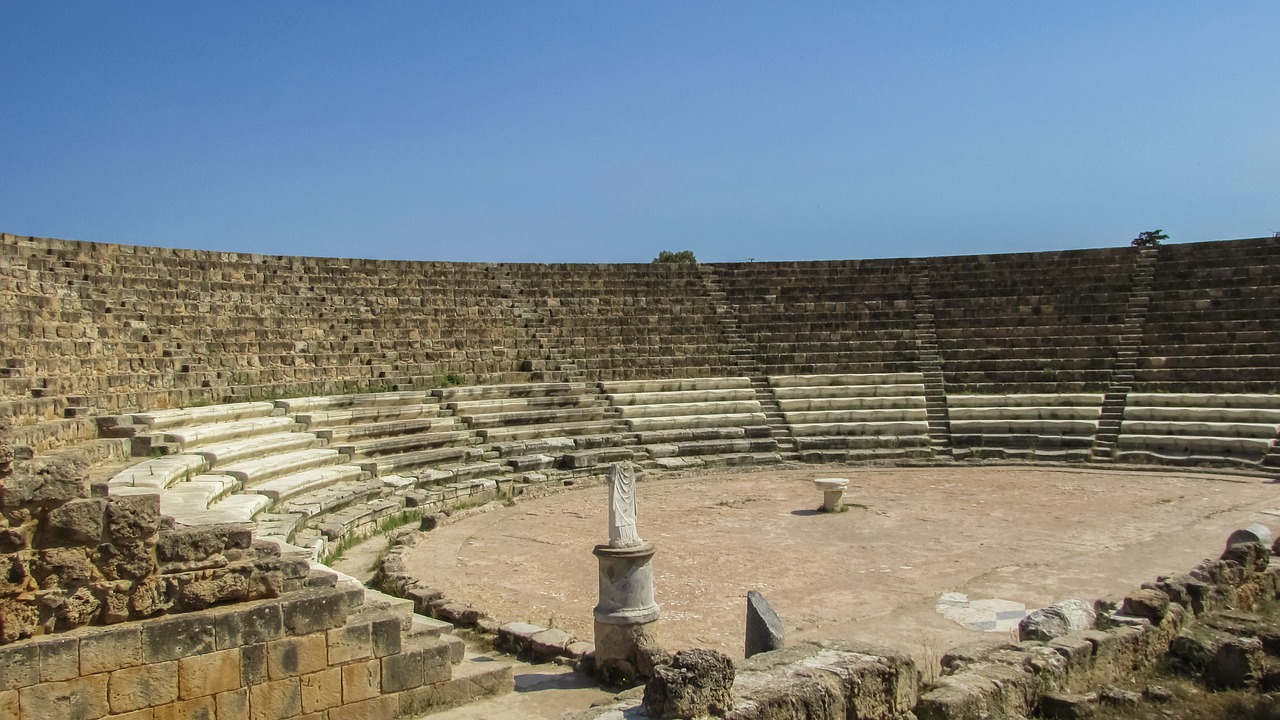 cyprus salamis theatre free photo