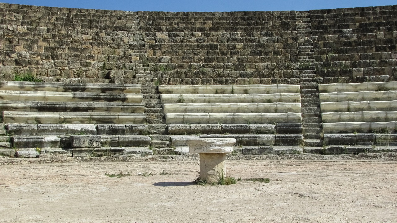 cyprus salamis theatre free photo