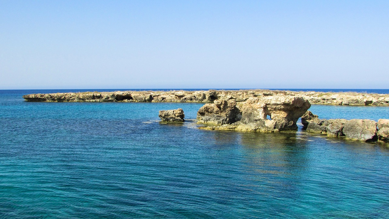 cyprus protaras rock formations free photo