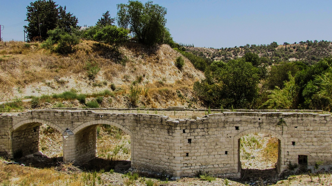 cyprus alethriko bridge free photo