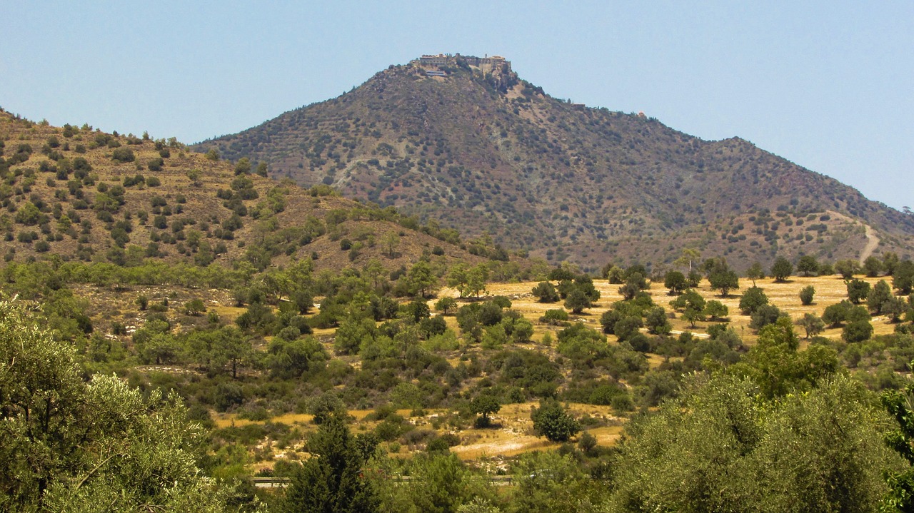 cyprus stavrovouni landscape free photo