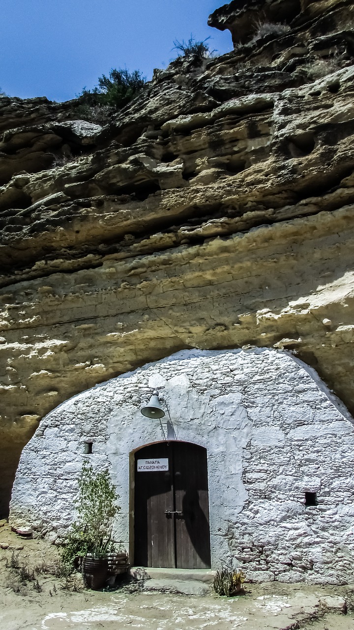 cyprus ayios sozomenos cave free photo