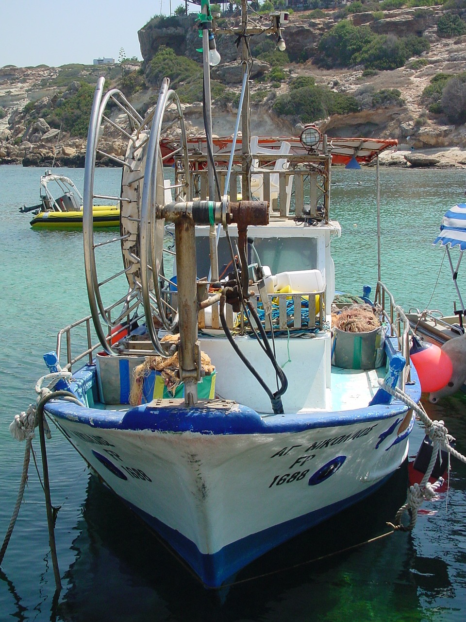 cyprus boat coast free photo