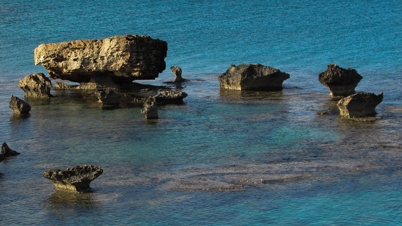 cyprus kapparis rock formations free photo