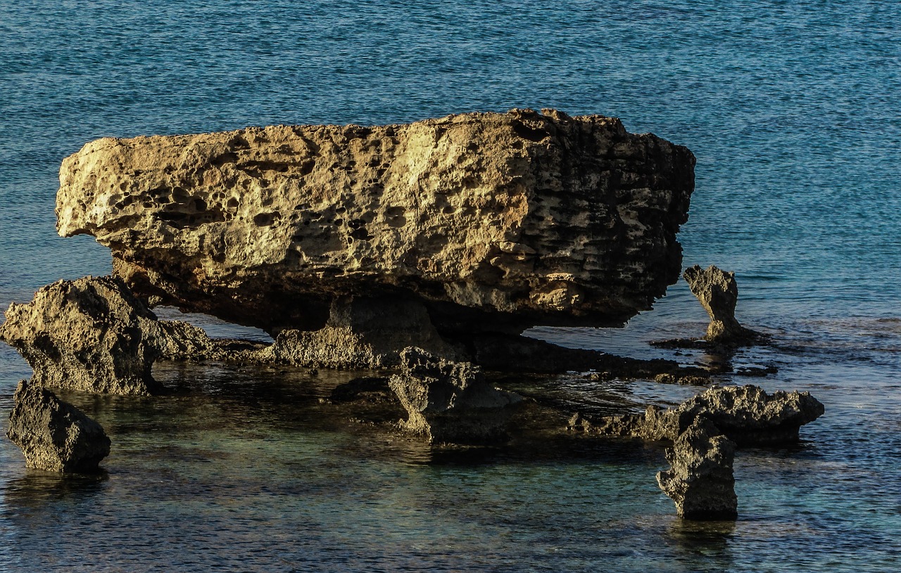 cyprus kapparis rock formations free photo