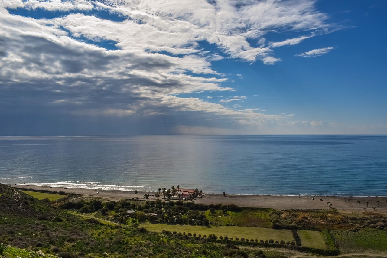cyprus kourion beach landscape free photo