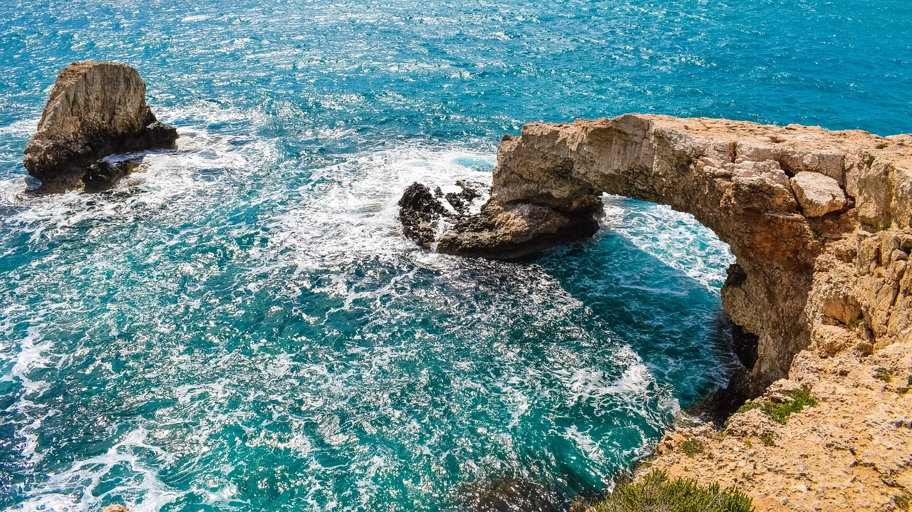 cyprus ayia napa natural arch free photo