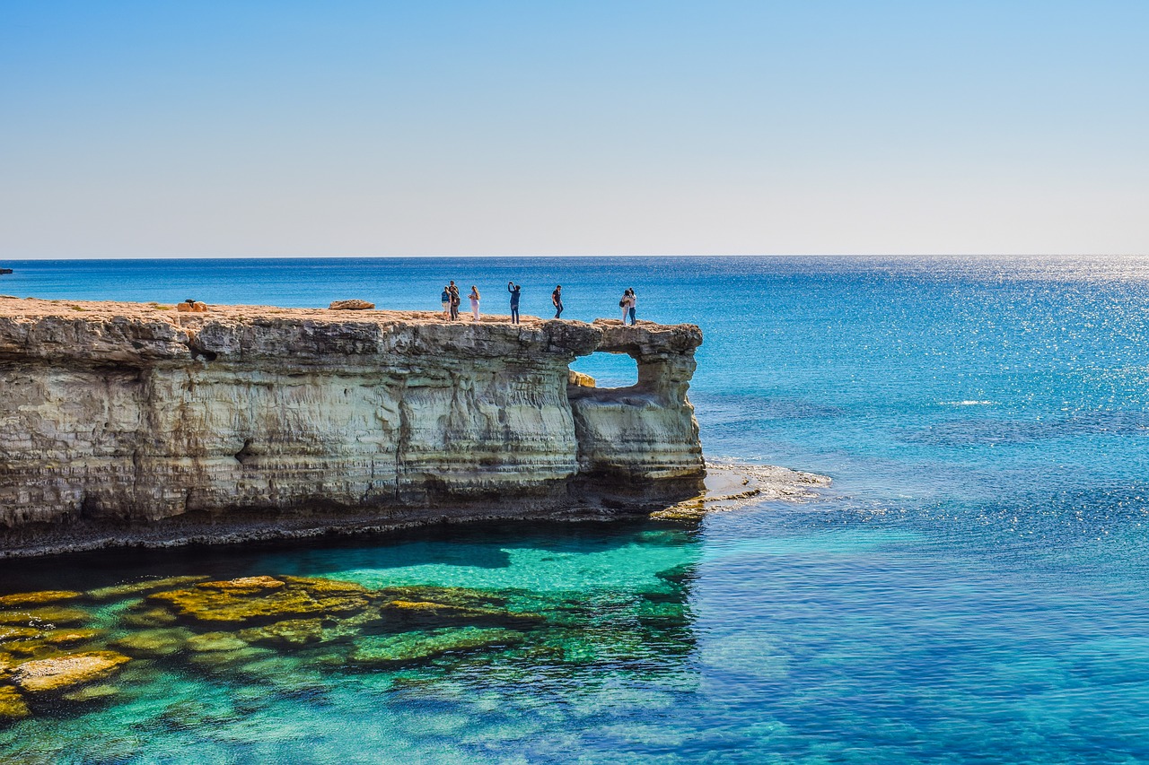 cyprus cavo greko sea caves free photo