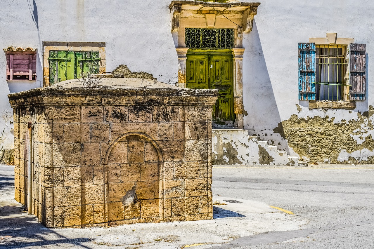 cyprus athienou water basin free photo