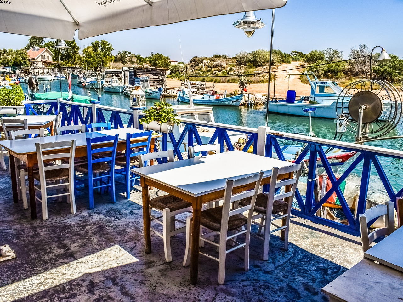 cyprus potamos liopetri fish tavern free photo