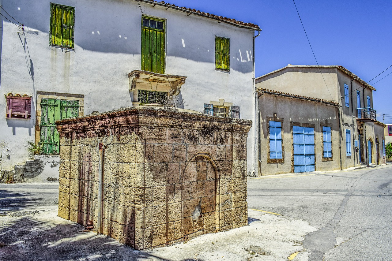 cyprus athienou water basin free photo