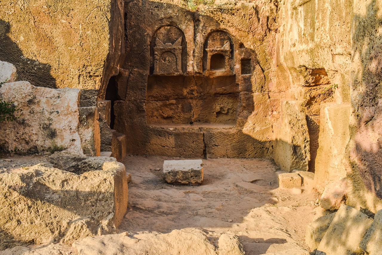 cyprus paphos tombs of the kings free photo