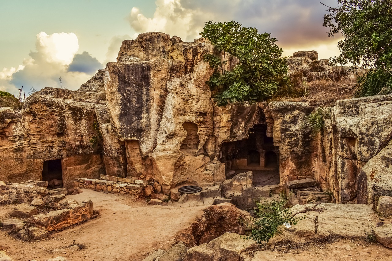 cyprus paphos tombs of the kings free photo