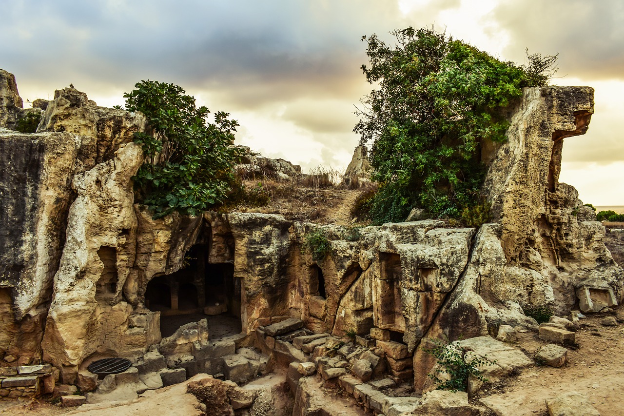 cyprus paphos tombs of the kings free photo