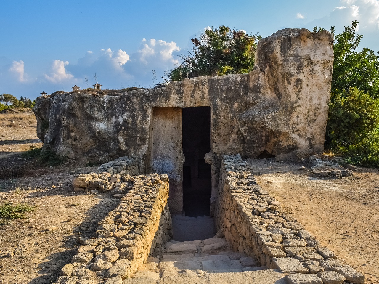 cyprus paphos tombs of the kings free photo