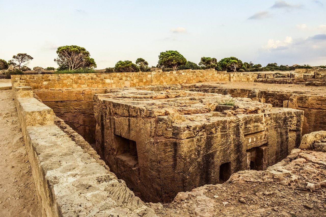 cyprus paphos tombs of the kings free photo