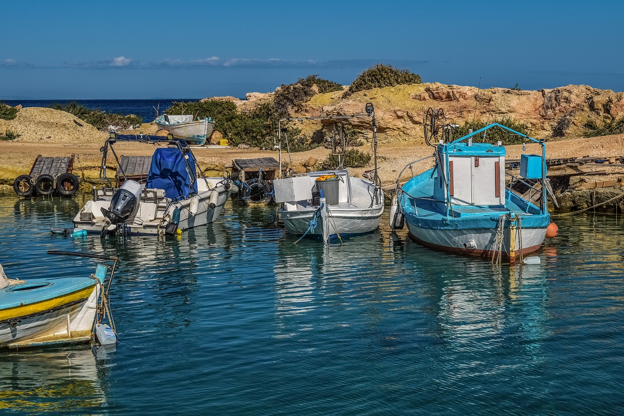 cyprus protaras fishing shelter free photo