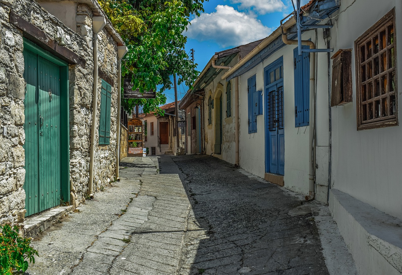 cyprus  omodos  village free photo