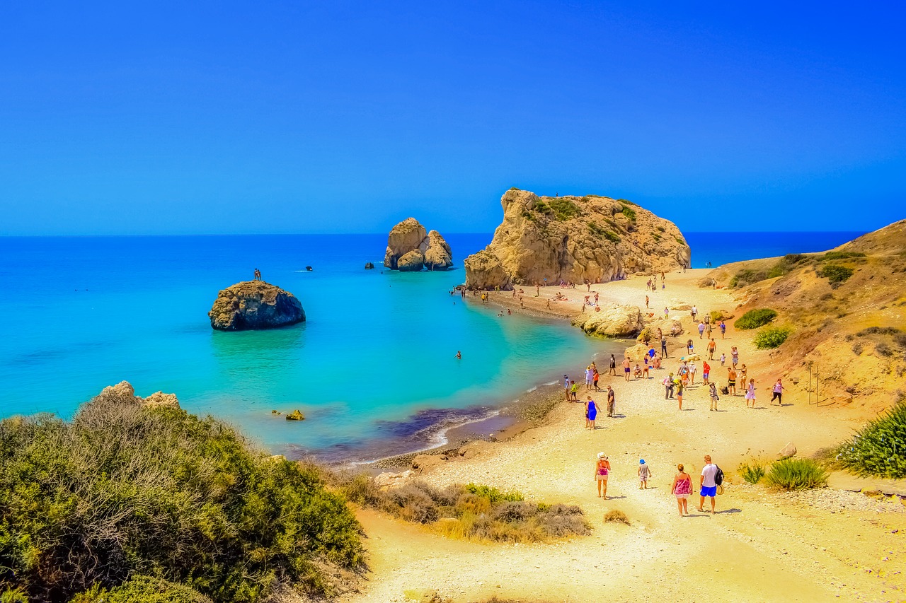 cyprus  petra tou romiou  aphrodite's rock free photo