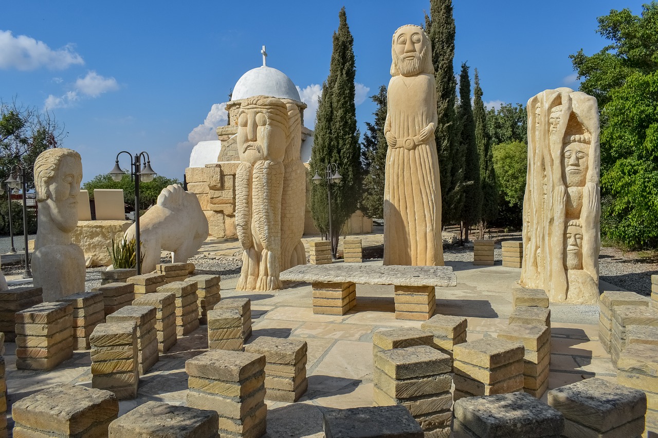 cyprus  mazotos  petreon sculpture park free photo