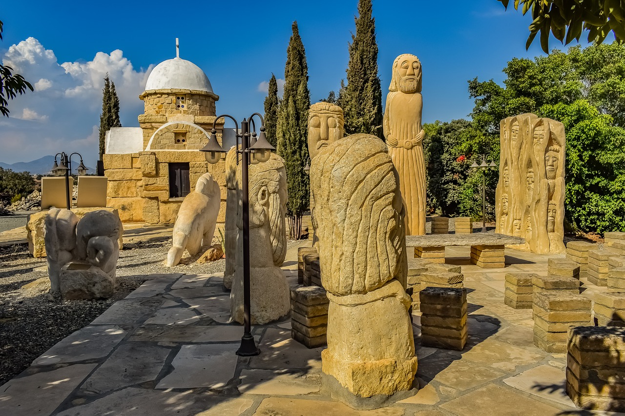 cyprus  mazotos  petreon sculpture park free photo