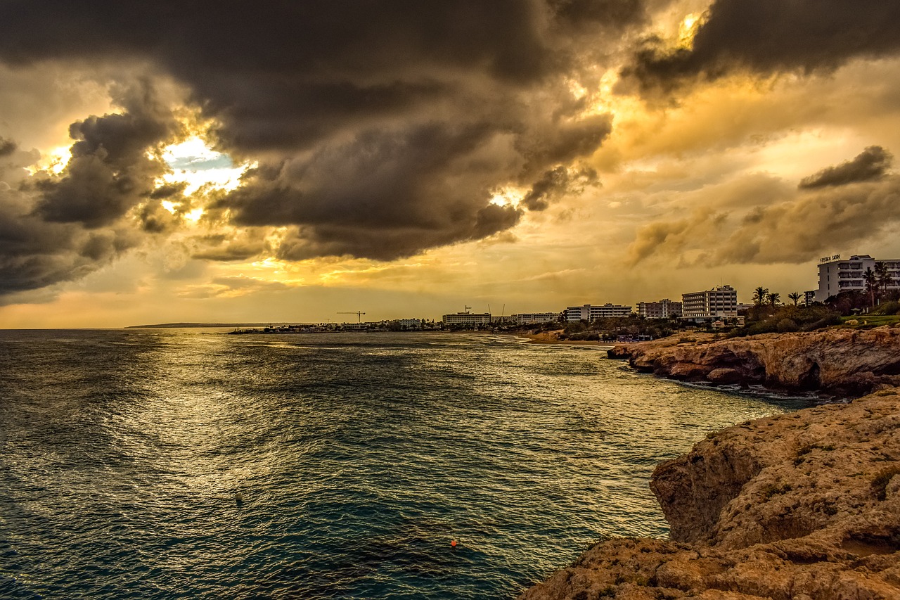 cyprus  ayia napa  rocky coast free photo