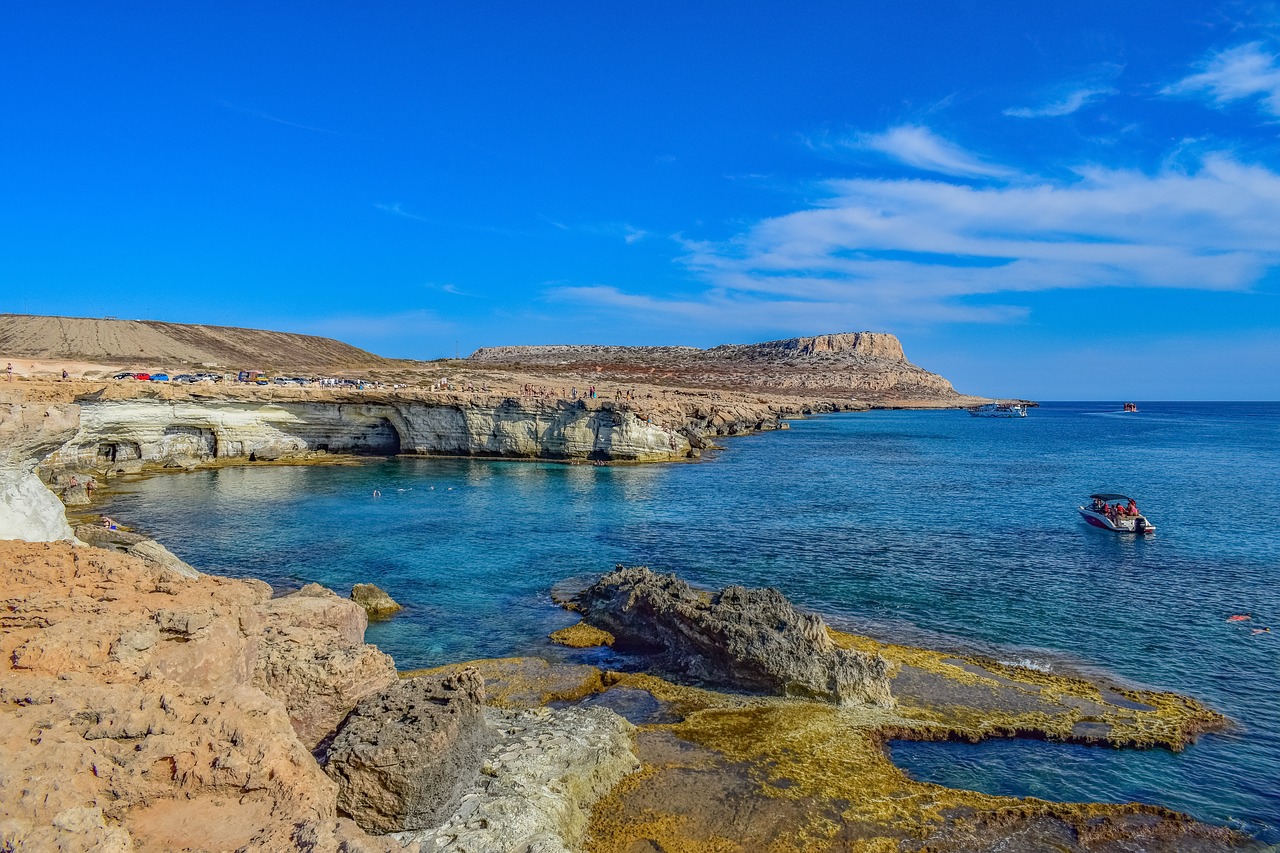 cyprus  cavo greko  sea caves free photo