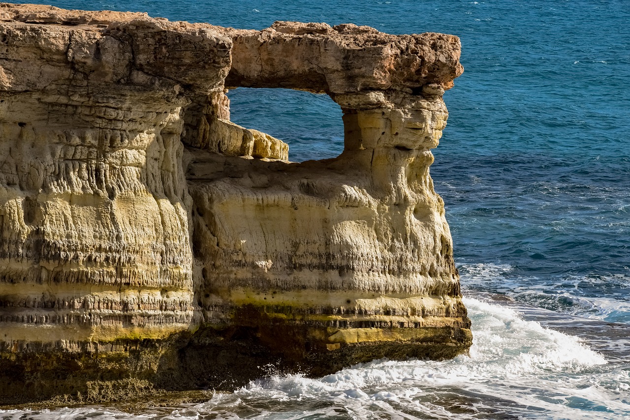 cyprus  cavo greko  sea caves free photo