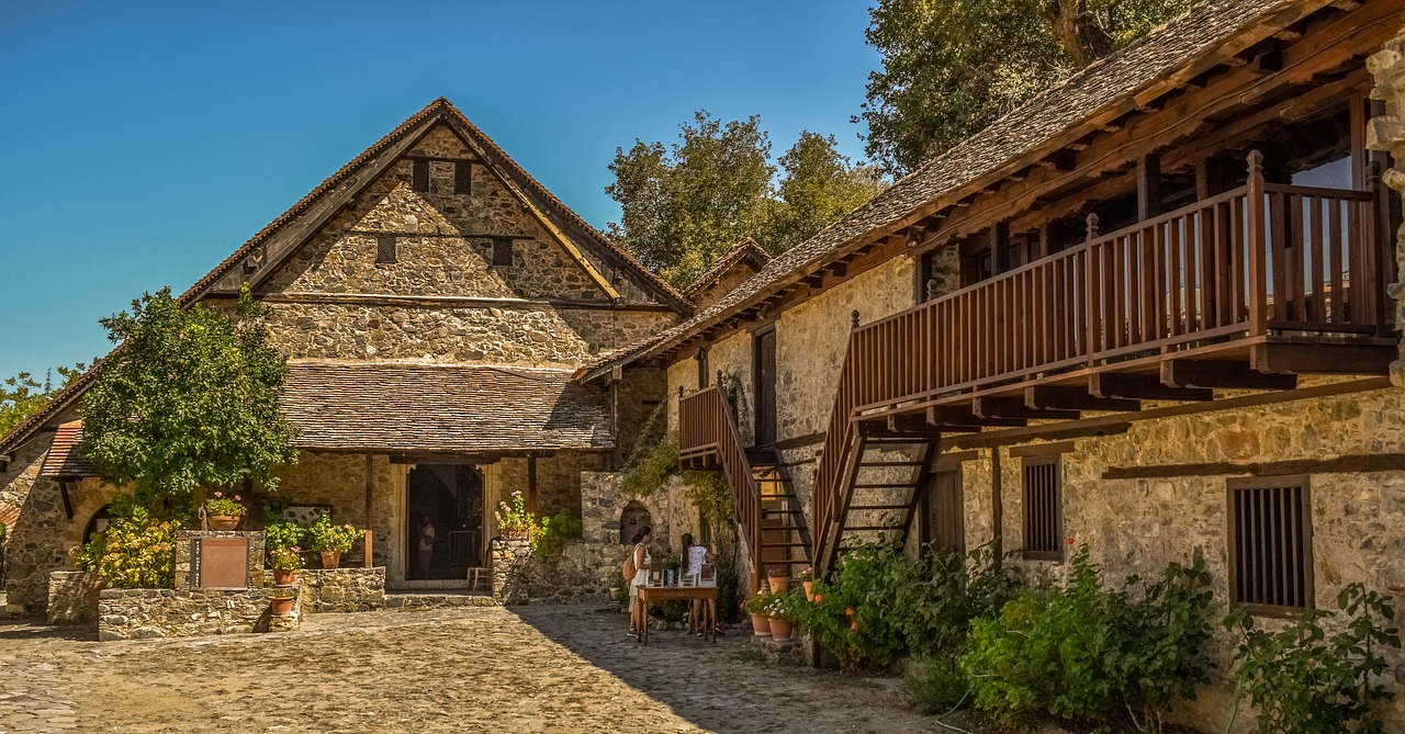 cyprus  kalopanayiotis  monastery free photo