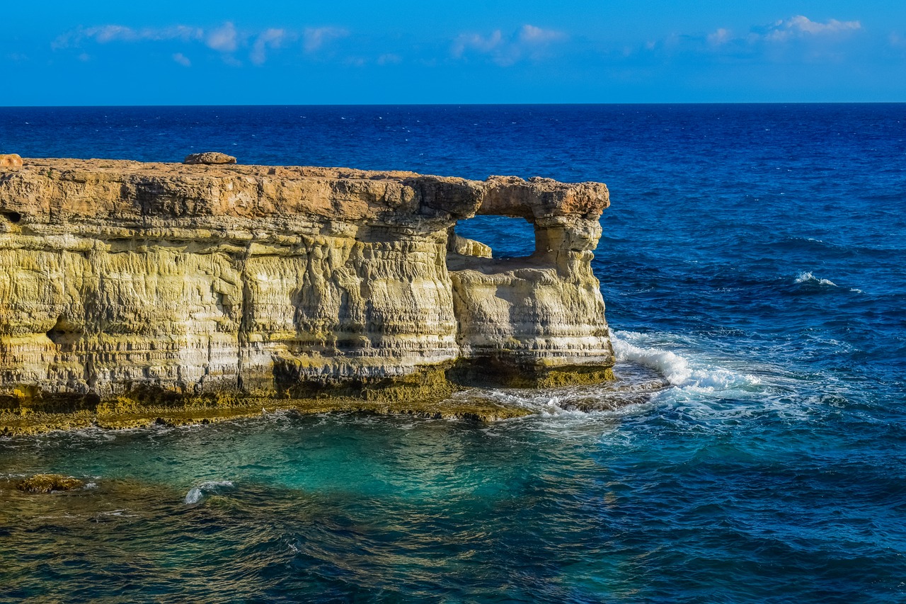 cyprus  cavo greko  sea caves free photo