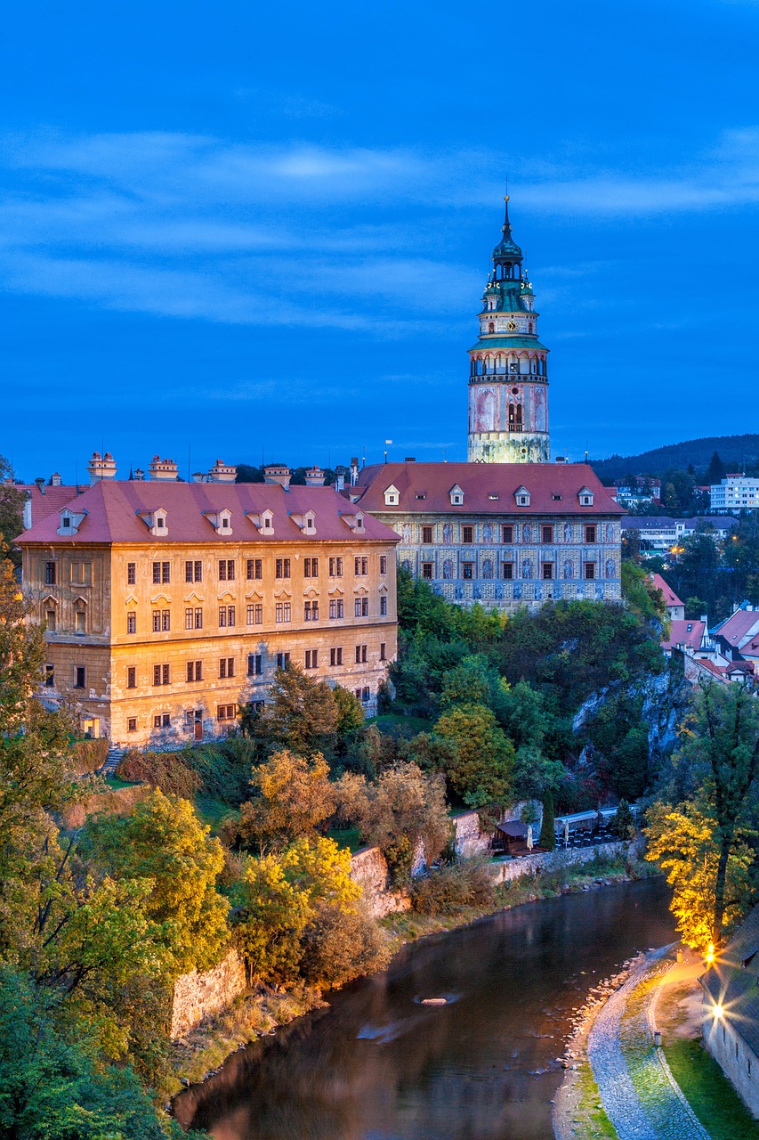 czech  krumlov  painted tower free photo