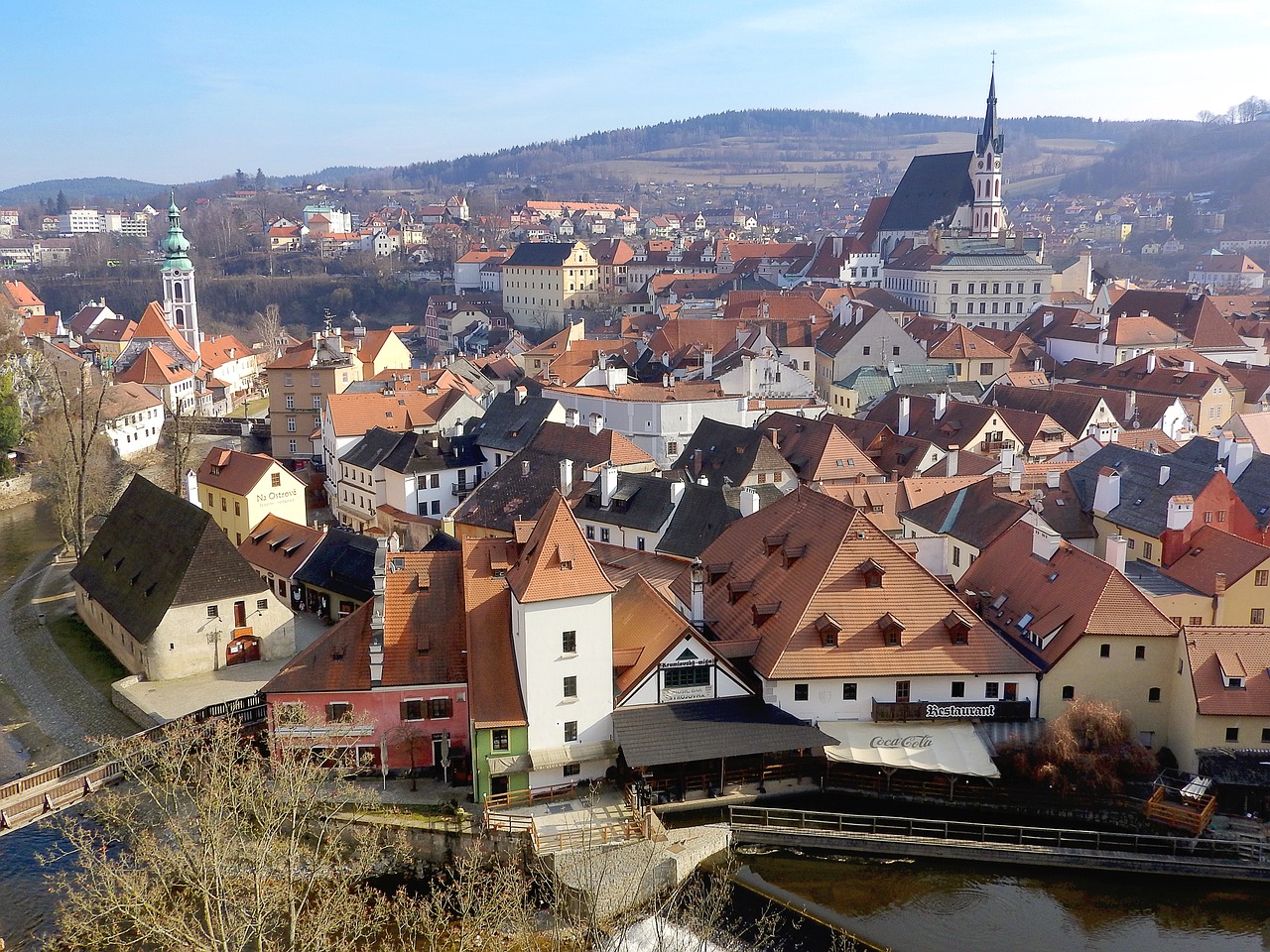czech krumlov  the historic city of  old town free photo