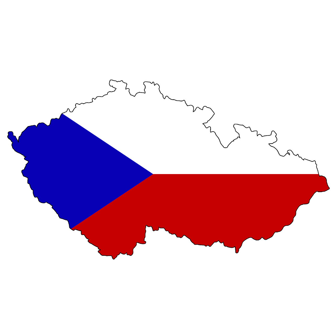 czech republic czechoslovakia map free photo