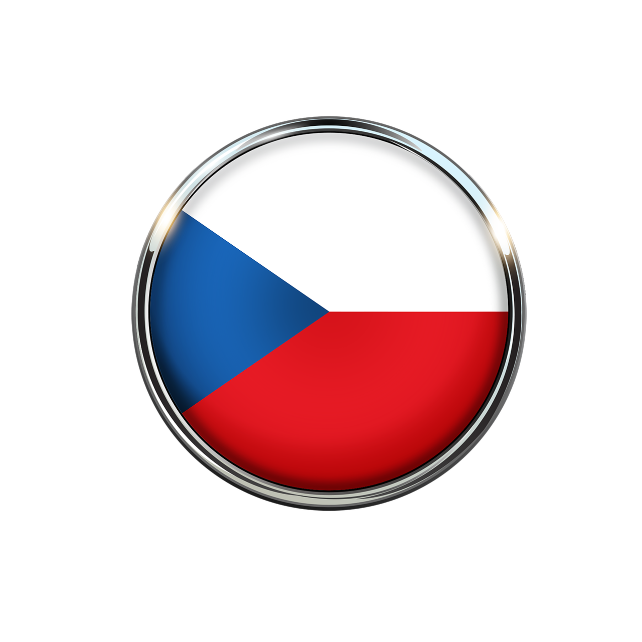 czech republic flag circle free photo