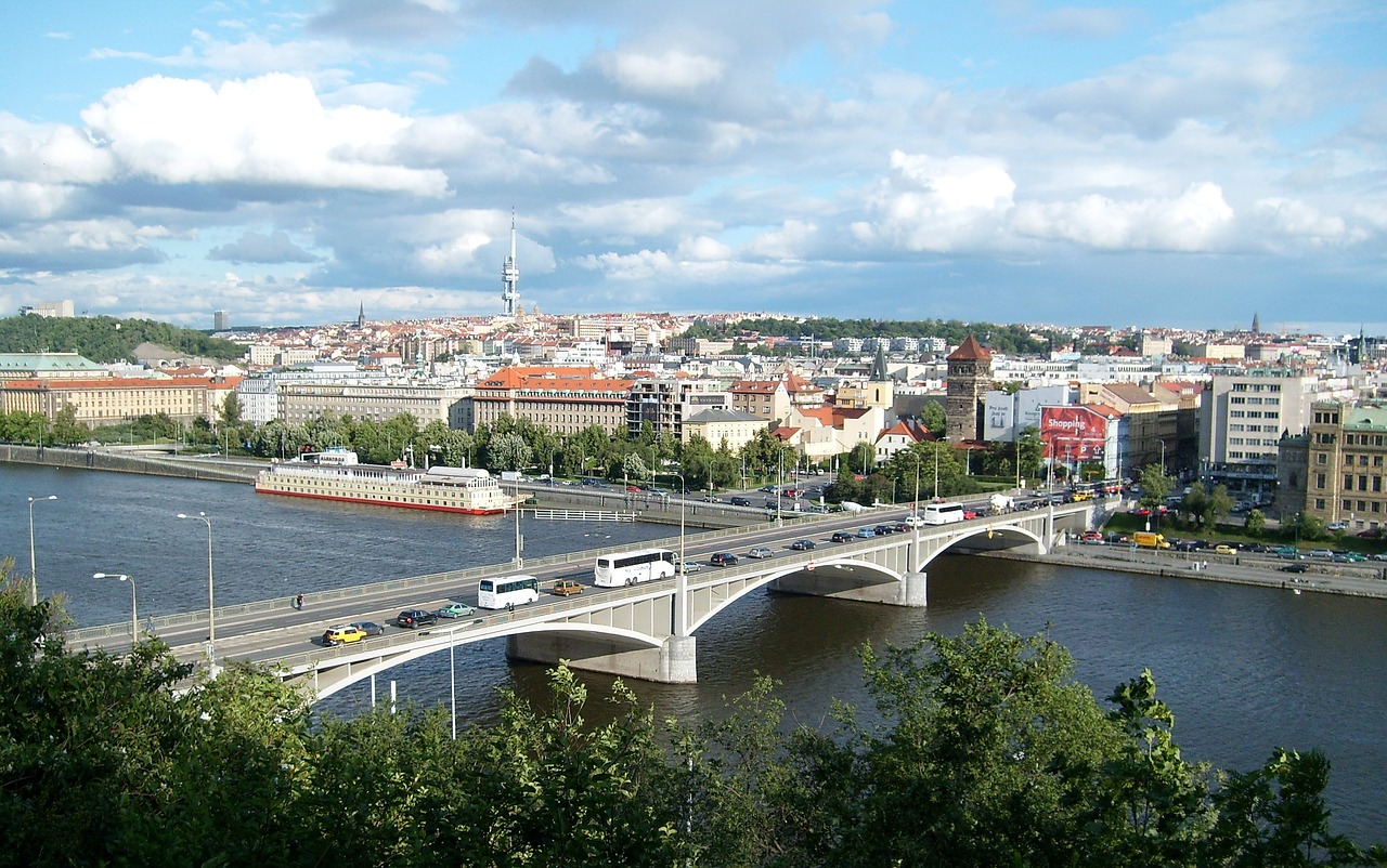 czech republic prague panorama free photo