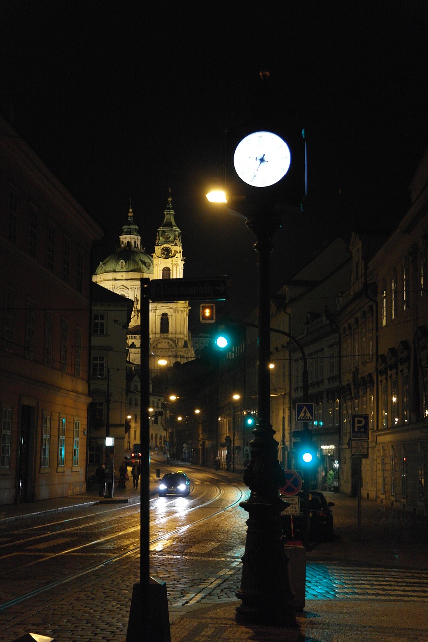 czech republic night contrast free photo