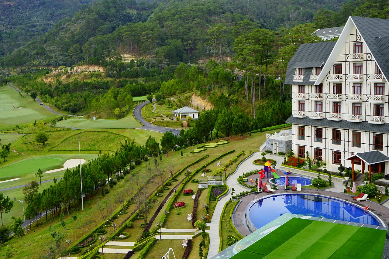 da lat vietnam sweet bell resort hotel free photo